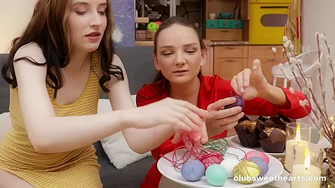 Happy Easter Lesbians Humping for ClubSweethearts