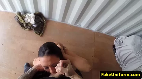 brit beauty pussypounded outdoor by cop