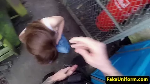 Cheating gf plowed in public by real cop