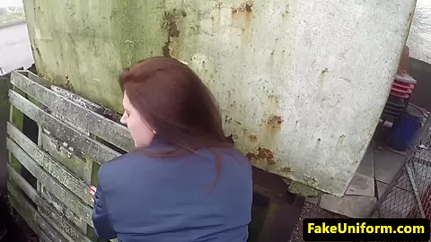 Cheating gf plowed in public by real cop