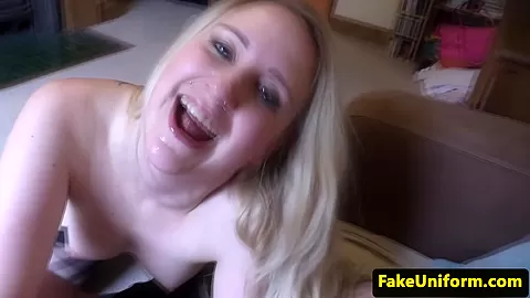 British hooker cumswallows cops juice