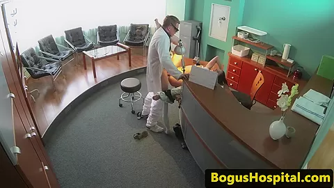 Real euro bent over and fucked by doctor