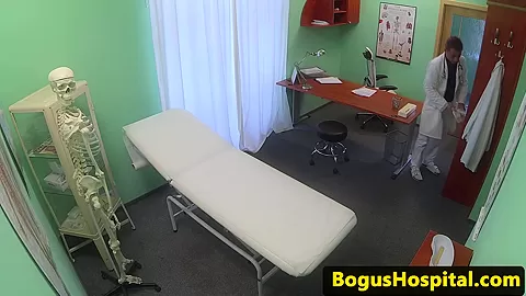 Real euro bent over and fucked by doctor