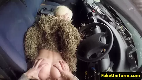 Bigtit brit rimmed and fucked outdoors by cop