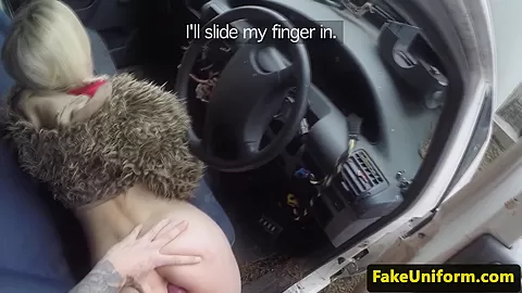 Bigtit brit rimmed and fucked outdoors by cop