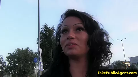 Pickedup euro babe fucking in public for cash