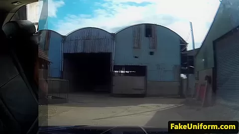 Bigtit amateur fucked on bonnet of cops car