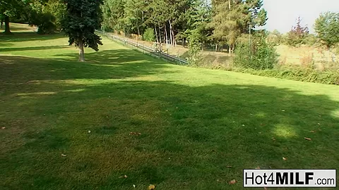 Hot Blonde Milf Has A Threesome At The Park - Hot4MILF