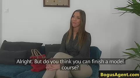 Euro casting babe pussy pounded