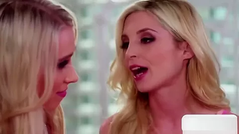 Two Blonde Stepsisses Are Kissing And Lick Each Others Pussy