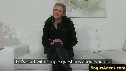 European casted babe pussyfucked doggystyle