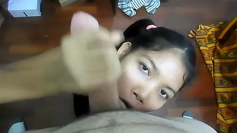 I made Stepdad explode cum in my throat after first shot on my face