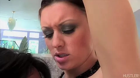 Licking her girlfriend's clit