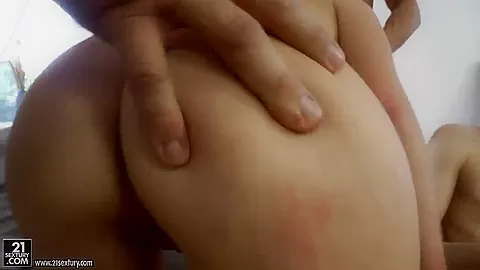 Lil is gangbanged by tattooed old badboys