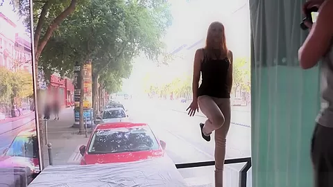 Pulled Ginger Showing Ass Off In Public Truck