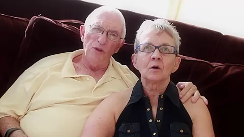 Horny Granny Wants A Good Young Cock In A 3some With Her Old Husband - CumOnWeird