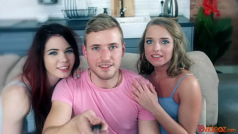 18 Videoz - Fuck-loving teens 18+ share cock