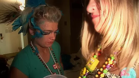 Festive Girls Naked Fun On The Bed - HotEuroGirls