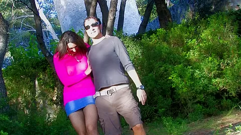 Cute Brunette Loves Being Screwed Outdoors - HotEuroGirls