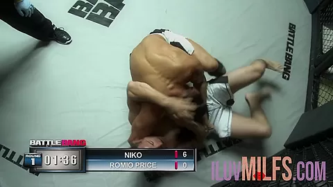 Big tits blonde getting fucked in a locker room
