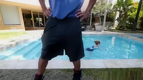 Horny ginger fucked by swimming coach