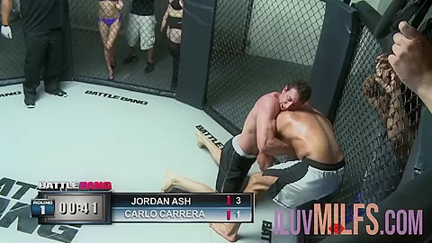 Big tits brunette getting fucked in her trimmed pussy