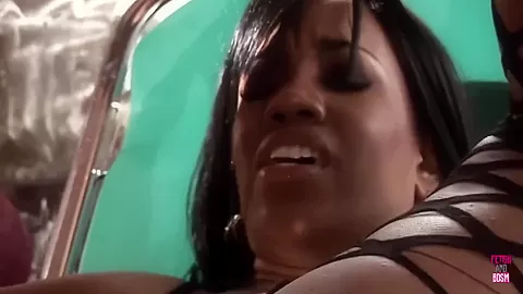 First This Black Bitch Untied Her Man And His Big Black Cock Then Banged Him