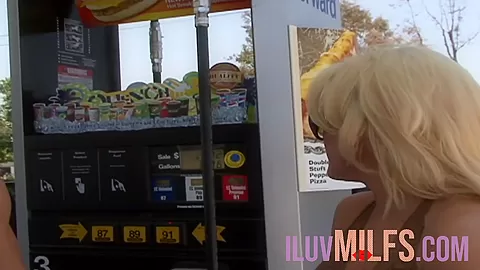 Blonde milf with a big tramp stamp facial covered after sex