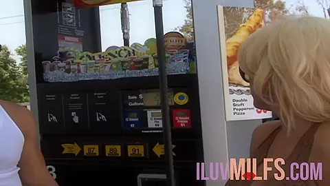 Blonde milf with a big tramp stamp facial covered after sex