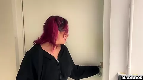 Sexy Chilean With Big Ass Gets Fucked By 2 Big Black Cocks In A Laundromat!!