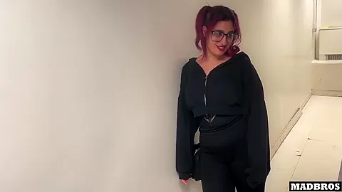 Sexy Chilean With Big Ass Gets Fucked By 2 Big Black Cocks In A Laundromat!!