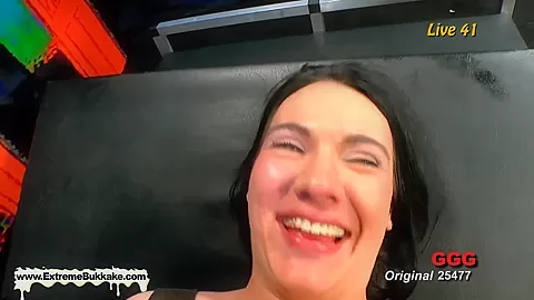 Crazy pornstar in Best Gangbang, Bukkake porn clip