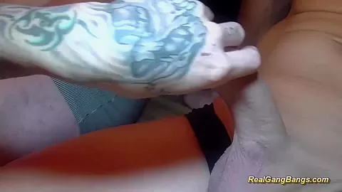 busty redhead milf gangbanged