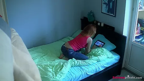 My stepsister's masturbation break (hidden cam)