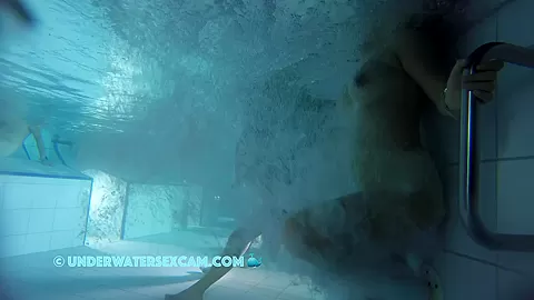 I Enjoy The View Of Her Great Brown Nipples While She Enjoys The Underwater Massage