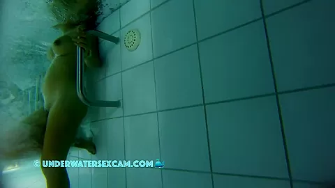 I Enjoy The View Of Her Great Brown Nipples While She Enjoys The Underwater Massage