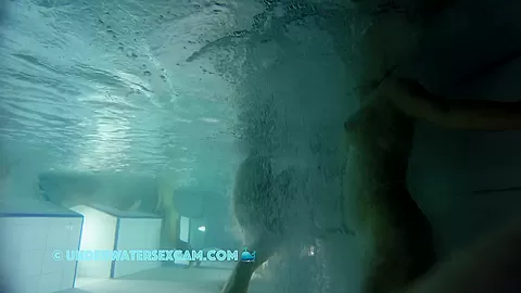 I Enjoy The View Of Her Great Brown Nipples While She Enjoys The Underwater Massage