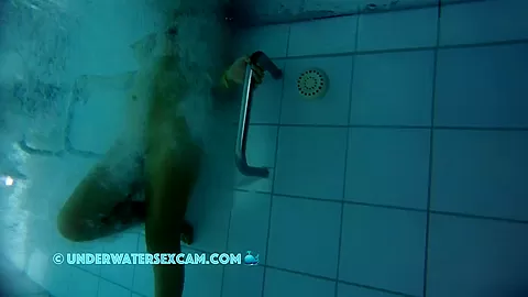 I Enjoy The View Of Her Great Brown Nipples While She Enjoys The Underwater Massage