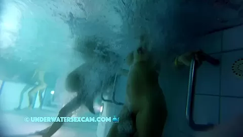 I Enjoy The View Of Her Great Brown Nipples While She Enjoys The Underwater Massage