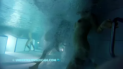 I Enjoy The View Of Her Great Brown Nipples While She Enjoys The Underwater Massage