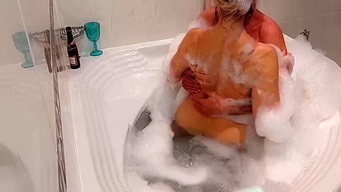 Amateur Blonde Mature Wife Sexy Games In Bathroom