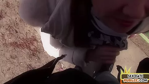 Real pulled mature giving brain to lucky stranger