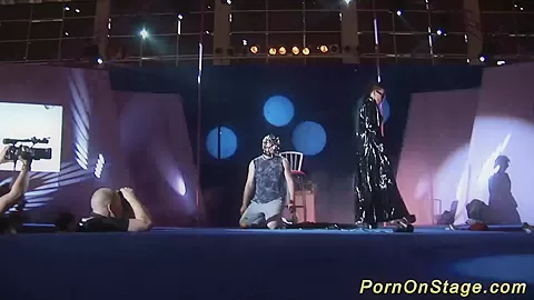 extreme fetish porn on public stage