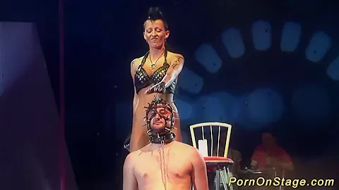 extreme fetish porn on public stage