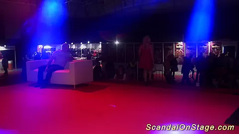 show on public show stage