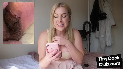 Small cocks guys assessed by brit MiLF