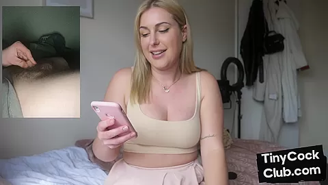 Small cocks guys assessed by brit MiLF