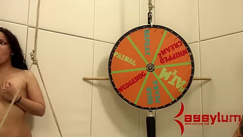 Sub chick penetrated after spinning the wheel