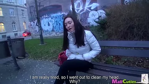 Four amateur girls fucking on public