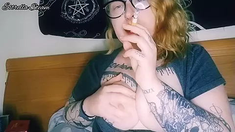 Smokes A Cigar While Play